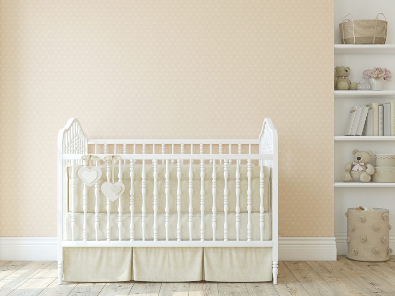 Unique and bold wall for nursery